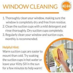 K&H Pet Products EZ Mount Cat Window Perch -Trixie || Catit || Nature's Miracle Shop 199121 PT5. AC SS1800 V1695740297