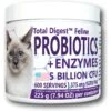 Equa Holistics Total Digest Probiotics & Enzymes Cat Supplement