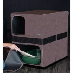 Pet Gear Prp Pawty Space Saver Cat Litter Box Enclosure -Trixie || Catit || Nature's Miracle Shop 200702 PT2. AC SS1800 V1573165092