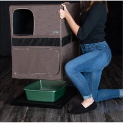 Pet Gear Prp Pawty Space Saver Cat Litter Box Enclosure -Trixie || Catit || Nature's Miracle Shop 200702 PT4. AC SS1800 V1573165076