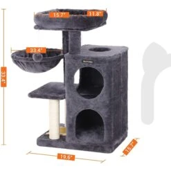 FEANDREA 32.7-in Faux Fleece Cat Tree & Condo 12 FEANDREA 32.7-in Faux Fleece Cat Tree & Condo -Trixie || Catit || Nature's Miracle Shop 205244 PT1. AC SS1800 V1648065411