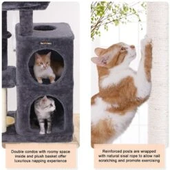 FEANDREA 32.7-in Faux Fleece Cat Tree & Condo 13 FEANDREA 32.7-in Faux Fleece Cat Tree & Condo -Trixie || Catit || Nature's Miracle Shop 205244 PT2. AC SS1800 V1648067219
