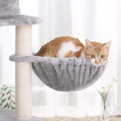 FEANDREA 55.1-in Faux Fleece Cat Tree & Condo 17 FEANDREA 55.1-in Faux Fleece Cat Tree & Condo -Trixie || Catit || Nature's Miracle Shop 205247 PT6. AC SS1800 V1648064518