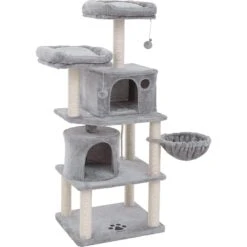 FEANDREA 55.1-in Faux Fleece Cat Tree & Condo 18 FEANDREA 55.1-in Faux Fleece Cat Tree & Condo -Trixie || Catit || Nature's Miracle Shop 205247 PT7. AC SS1800 V1648063922