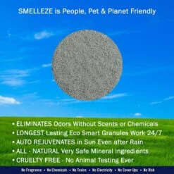 Smelleze Natural Pet Litter Deodorizer Granules, 2-lb Bottle -Trixie || Catit || Nature's Miracle Shop 205621 PT4. AC SS1800 V1628703690
