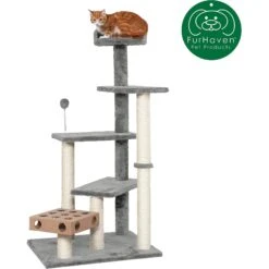Tiger Tough Play Stairs 49.5-in Faux Fur Cat Tree -Trixie || Catit || Nature's Miracle Shop 206576 PT3. AC SS1800 V1618279006