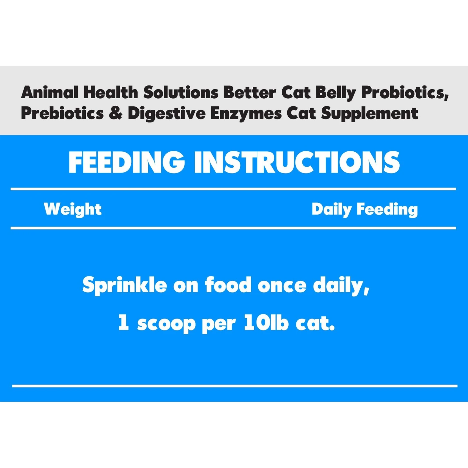 Animal Health Solutions Better Cat Belly Probiotics, Prebiotics & Digestive Enzymes Cat Supplement, 9-oz Bag 4 Animal Health Solutions Better Cat Belly Probiotics, Prebiotics & Digestive Enzymes Cat Supplement, 9-oz Bag - Image 2