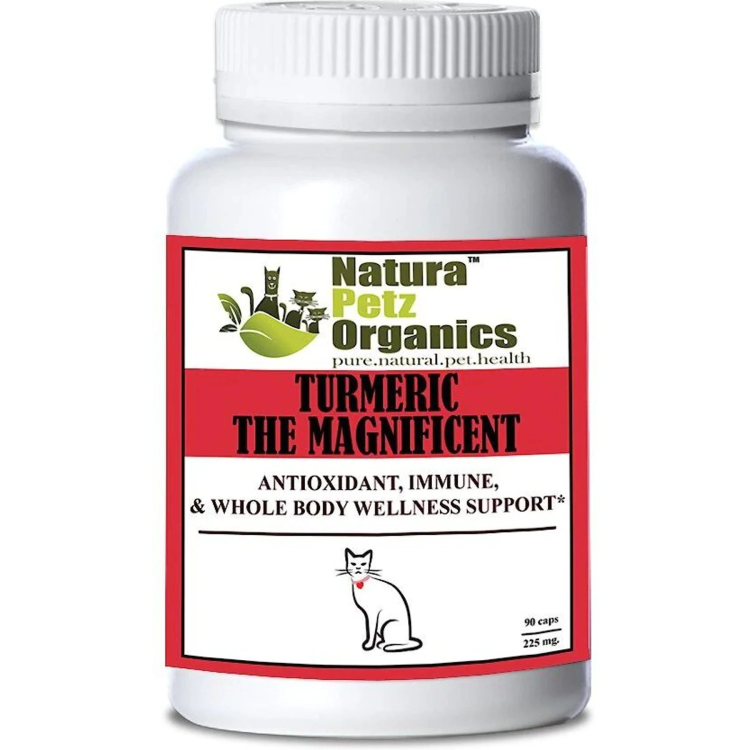 Natura Petz Organics Turmeric The Magnificent Cat Supplement, 90 Count 3 Natura Petz Organics Turmeric The Magnificent Cat Supplement, 90 Count