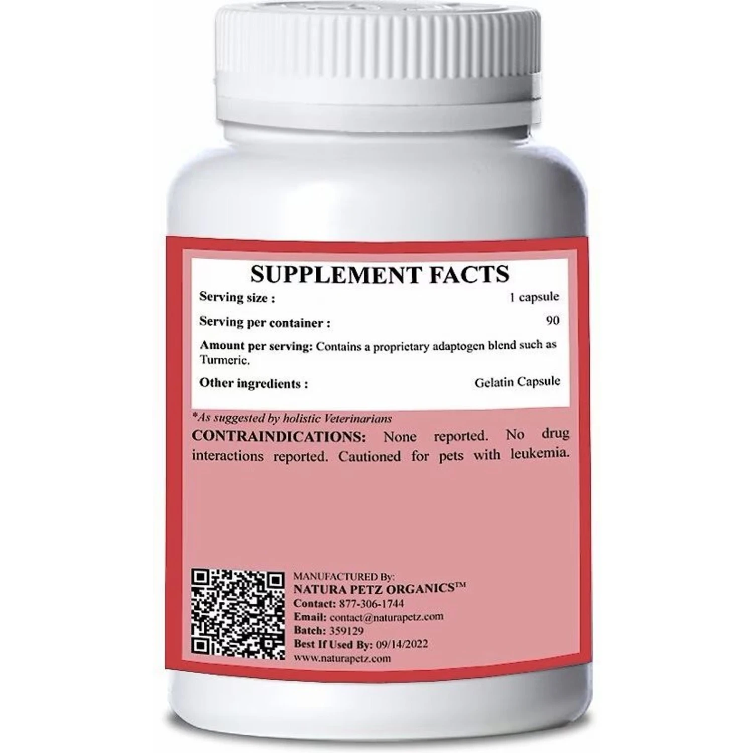 Natura Petz Organics Turmeric The Magnificent Cat Supplement, 90 Count 5 Natura Petz Organics Turmeric The Magnificent Cat Supplement, 90 Count - Image 3