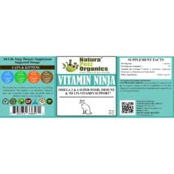 Natura Petz Organics Vitamin Ninja Cat Supplement, 90 Count 7 Natura Petz Organics Vitamin Ninja Cat Supplement, 90 Count -Trixie || Catit || Nature's Miracle Shop 212419 PT2. AC SS1800 V1692037160