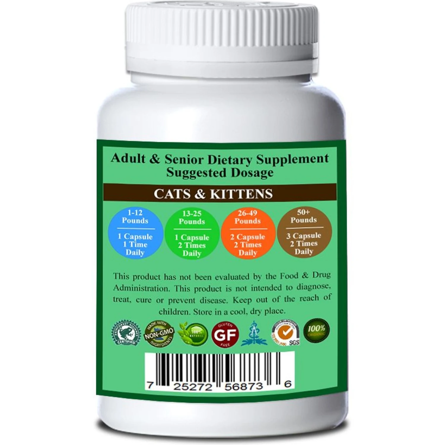 Natura Petz Organics Yelp For Kelp Cat Supplement, 90 Count 4 Natura Petz Organics Yelp For Kelp Cat Supplement, 90 Count - Image 2