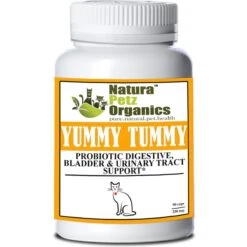 Natura Petz Organics Yummy Tummy Cat Supplement, 90 Count