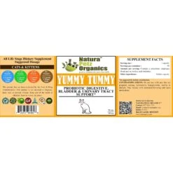 Natura Petz Organics Yummy Tummy Cat Supplement, 90 Count -Trixie || Catit || Nature's Miracle Shop 212427 PT2. AC SS1800 V1692037626