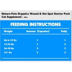 Natura Petz Organics Wound & Hot Spot Starter Pack Cat Supplement, 30 Count -Trixie || Catit || Nature's Miracle Shop 212459 PT1. AC SS1800 V1695137055