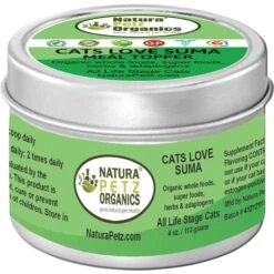 Natura Petz Organics Cats Love Suma Turkey Flavored Powder Immune Supplement For Cats, 4-oz Tin