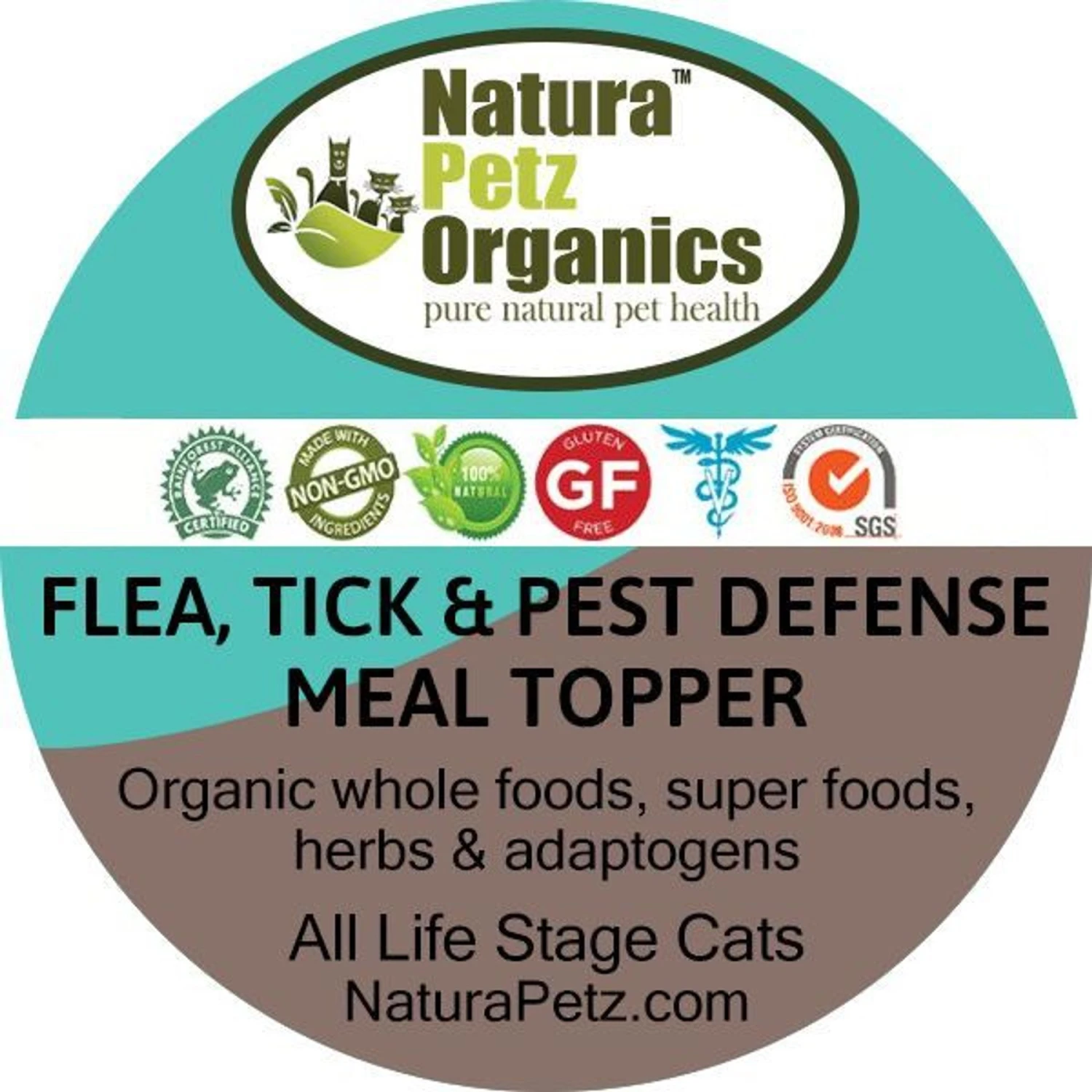 Natura Petz Organics Flea, Tick & Pest Defense Turkey Flavored Powder Immune Supplement For Cats, 4-oz Tin 3 Natura Petz Organics Flea, Tick & Pest Defense Turkey Flavored Powder Immune Supplement For Cats, 4-oz Tin