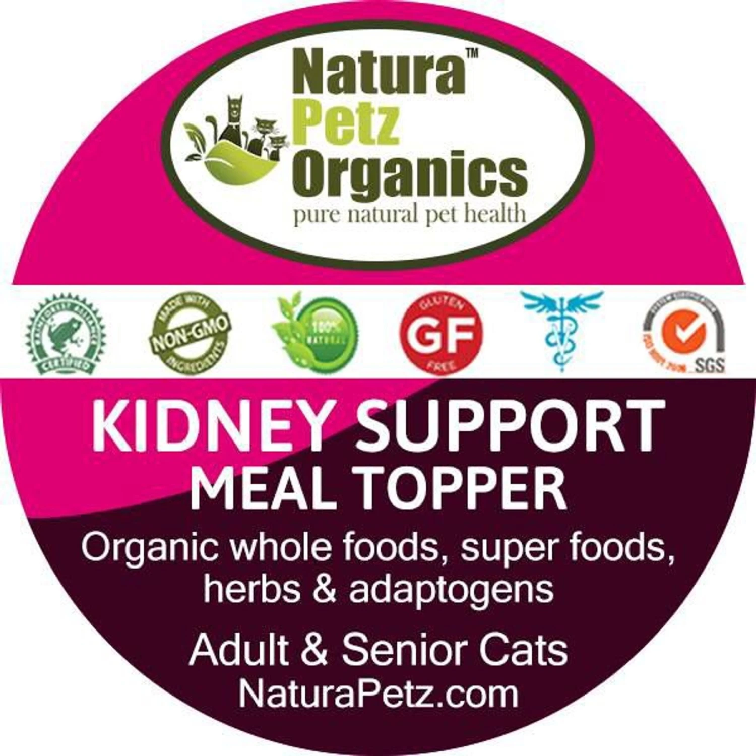 Natura Petz Organics Kidney Support Turkey Flavored Powder Kidney Supplement For Cats, 4-oz Tin 4 Natura Petz Organics Kidney Support Turkey Flavored Powder Kidney Supplement For Cats, 4-oz Tin - Image 2