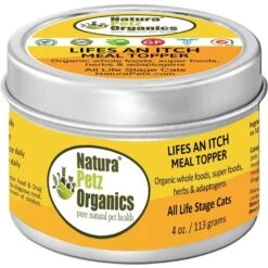 Natura Petz Organics Life's An Itch Turkey Flavored Powder Allergy Supplement For Cats, 4-oz Tin