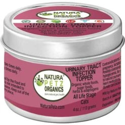 Natura Petz Organics Urinary Tract Infection Turkey Flavored Powder Urinary & Kidney Supplement For Cats, 4-oz Tin