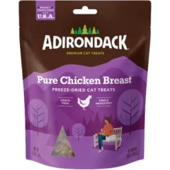 Adirondack Freeze-Dried Pure Chicken Breast Grain-Free Cat Treats, 1.1-oz