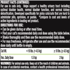 Liquid-Vet Kidney & Bladder Support Allergy-Friendly Unflavored Cat Supplement, 8-oz Bottle -Trixie || Catit || Nature's Miracle Shop 215919 PT2. AC SS1800 V1578496418