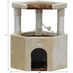 Go Pet Club 32-in Large Perch Cat Tree Condo -Trixie || Catit || Nature's Miracle Shop 216950 PT3. AC SS1800 V1671226173