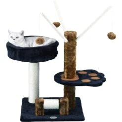 Go Pet Club 32-in Perch Cat Tree, Brown/Black -Trixie || Catit || Nature's Miracle Shop 216952 pt1. AC SS1800 V1579195079