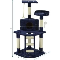 Go Pet Club 48-in Classic Sisal Posts Cat Tree Condo 9 Go Pet Club 48-in Classic Sisal Posts Cat Tree Condo -Trixie || Catit || Nature's Miracle Shop 217012 PT3. AC SS1800 V1671226228