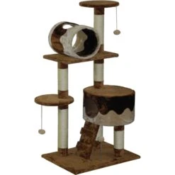 Go Pet Club 51.5-in Cat Tree Condo, Beige/ Brown -Trixie || Catit || Nature's Miracle Shop 217045 pt2. AC SS1800 V1579195753