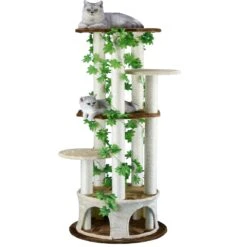 Go Pet Club 61-in Forest With Leaves Cat Tree, Beige/ Brown 6 Go Pet Club 61-in Forest With Leaves Cat Tree, Beige/ Brown -Trixie || Catit || Nature's Miracle Shop 217097 pt1. AC SS1800 V1579195410