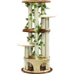 Go Pet Club 61-in Forest With Leaves Cat Tree, Beige/ Brown 7 Go Pet Club 61-in Forest With Leaves Cat Tree, Beige/ Brown -Trixie || Catit || Nature's Miracle Shop 217097 pt2. AC SS1800 V1579195411
