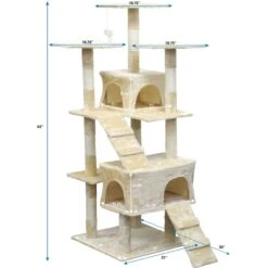 Go Pet Club 63-in Economical Sisal Cat Tree 9 Go Pet Club 63-in Economical Sisal Cat Tree -Trixie || Catit || Nature's Miracle Shop 217107 PT3. AC SS1800 V1671226224