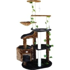 Go Pet Club 74-in Forest With Leaves Cat Tree, Black/ Brown 7 Go Pet Club 74-in Forest With Leaves Cat Tree, Black/ Brown -Trixie || Catit || Nature's Miracle Shop 217146 pt2. AC SS1800 V1579196012