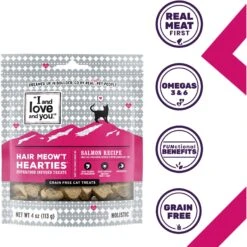 I And Love And You Hair Meow't Hearties Cat Treats, 4-oz Bag -Trixie || Catit || Nature's Miracle Shop 217305 PT1. AC SS1800 V1694286040
