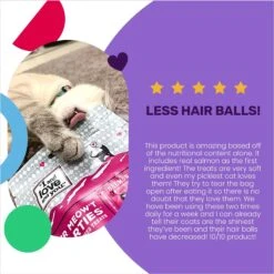 I And Love And You Hair Meow't Hearties Cat Treats, 4-oz Bag -Trixie || Catit || Nature's Miracle Shop 217305 PT3. AC SS1800 V1694457216