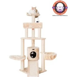 Armarkat 58-in Cat Tower & Ramp Cat Tree, Beige -Trixie || Catit || Nature's Miracle Shop 218997 PT2. AC SS1800 V1603298181