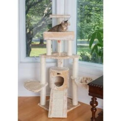 Armarkat 58-in Cat Tower & Ramp Cat Tree, Beige -Trixie || Catit || Nature's Miracle Shop 218997 PT3. AC SS1800 V1603339910