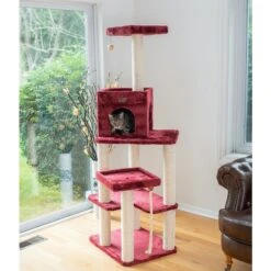 Armarkat 69-in Faux Fur Covered House & Cat Tree -Trixie || Catit || Nature's Miracle Shop 218999 PT4. AC SS1800 V1603420020