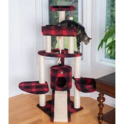 Armarkat 58-in Classic Cat Tree, Tartain Plaid -Trixie || Catit || Nature's Miracle Shop 219004 PT4. AC SS1800 V1603302692