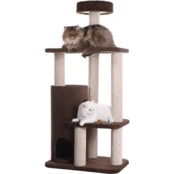 Armarkat 56-in Carpeted Condo Cat Tree, Brown -Trixie || Catit || Nature's Miracle Shop 219018 PT5. AC SS1800 V1603326095