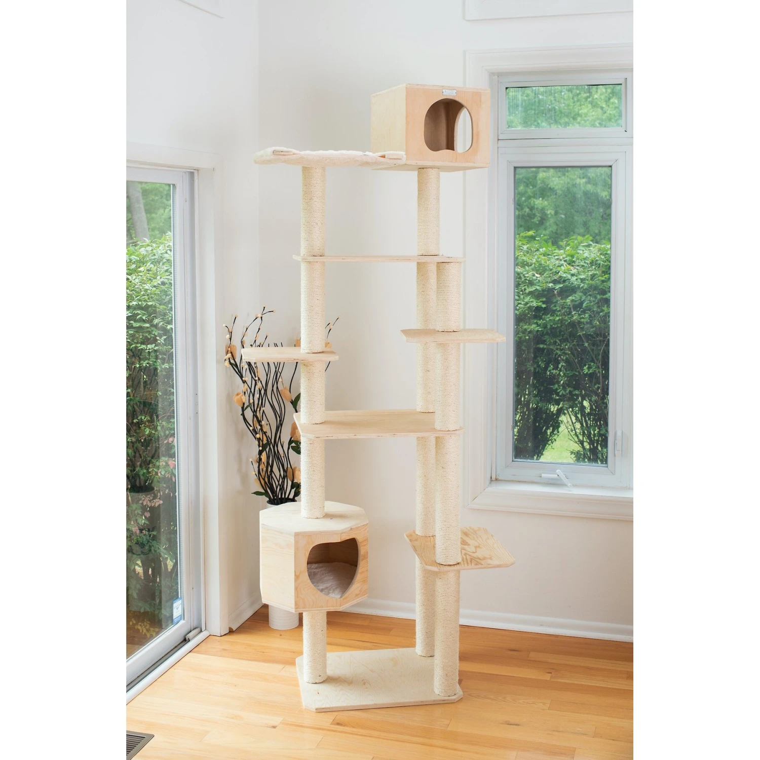Armarkat 89-in Premium Scots Pine Cat Tree Tower 6 Armarkat 89-in Premium Scots Pine Cat Tree Tower - Image 4