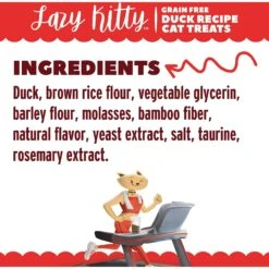 Lazy Kitty Duck Recipe Air-Dried Grain-Free Cat Treats, 3-oz Bag -Trixie || Catit || Nature's Miracle Shop 221533 pt3. AC SS1800 V1582138750