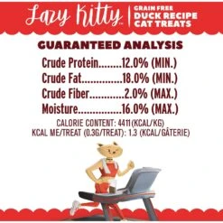 Lazy Kitty Duck Recipe Air-Dried Grain-Free Cat Treats, 3-oz Bag -Trixie || Catit || Nature's Miracle Shop 221533 pt4. AC SS1800 V1582138752