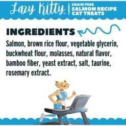 Lazy Kitty Salmon Recipe Air-Dried Grain-Free Cat Treats, 3-oz Bag -Trixie || Catit || Nature's Miracle Shop 221535 pt3. AC SS1800 V1582138976
