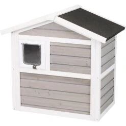 TRIXIE Natura Insulated Cat House With Ramp -Trixie || Catit || Nature's Miracle Shop 221656 pt3. AC SS1800 V1582055312
