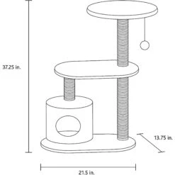 TRIXIE Casta 37.5-in Plush Cat Tower -Trixie || Catit || Nature's Miracle Shop 221705 pt2. AC SS1800 V1582061583
