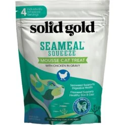 Solid Gold SeaMeal Squeeze With Chicken In Gravy Mousse Lickable Cat Treat