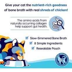Solid Gold Bone Broth Chicken Shreds Grain-Free Wet Cat Food Topper -Trixie || Catit || Nature's Miracle Shop 222461 PT4. AC SS1800 V1594329358