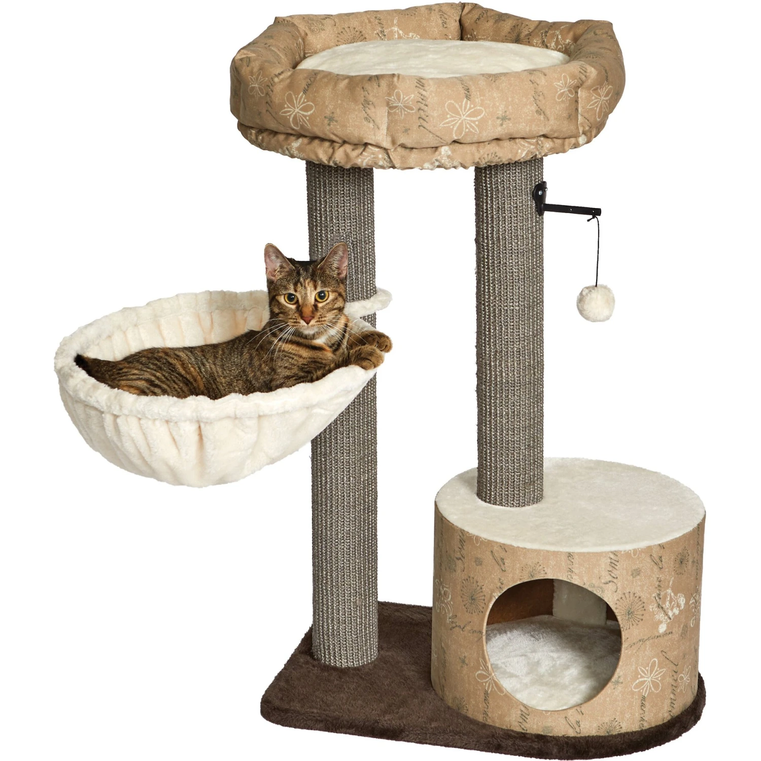 MidWest Feline Nuvo Cove 35-in Faux Fur Modern Cat Tree 3 MidWest Feline Nuvo Cove 35-in Faux Fur Modern Cat Tree