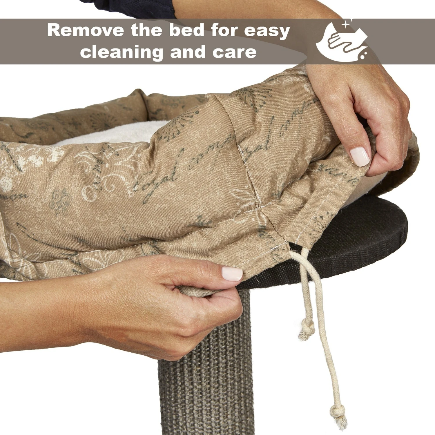 MidWest Feline Nuvo Cove 35-in Faux Fur Modern Cat Tree 8 MidWest Feline Nuvo Cove 35-in Faux Fur Modern Cat Tree - Image 6